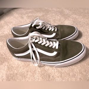 Men Vans Old Skool Olive Green size 13